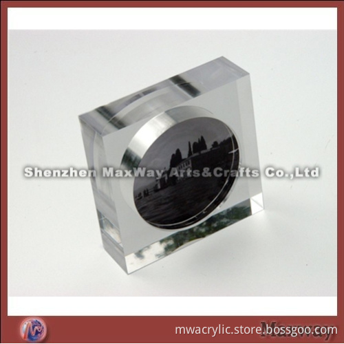 Square 4"*4" 20mm Thickness Elegant Acrylic Photo Frame